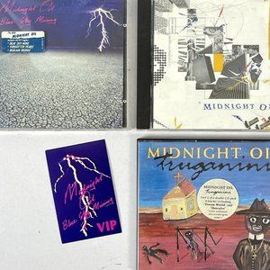 Midnight Oil VIP Concert Pass + 3 CD Lot 10,9,8,7 + Blue Sky Mining + Truganini